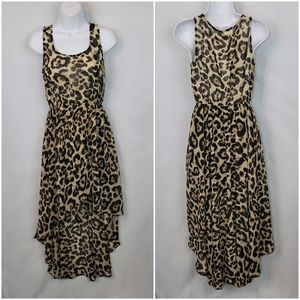 Sans Souci Leopard Print High Low Dress